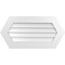 Ekena Millwork Half Round Surface Mount PVC Gable Vent w/ 3-1/2"W x 1"P Standard Frame, 34"W x 17"H GVPHR34X1701SN - alternate 1